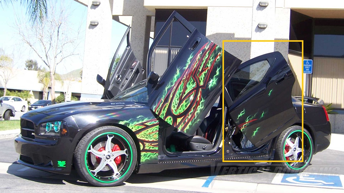 Vertical Doors Rear Lambo Door Conversion 05-10 Dodge Charger